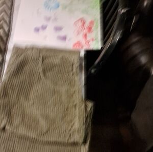 JNCO Corduroy Pants in Olive Green